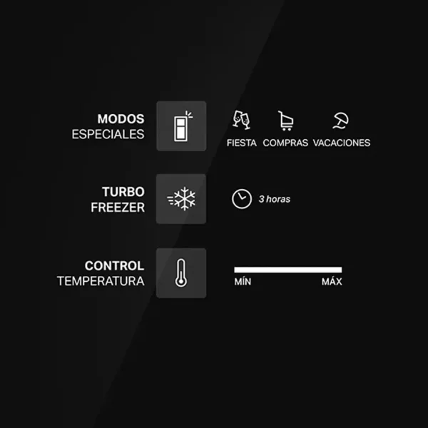 Heladera Top Mount 461 litros No Frost Inverter Inox - Imagen 2